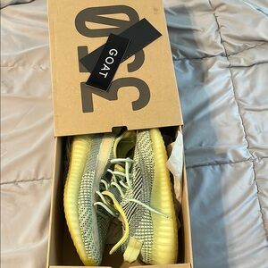 Adidas Yellow Sneakers with Primeknit and Boost Cushioning